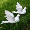 4 Artificial Plastic Flying Doves Birds for Home Decoration Wedding Photography Props and Educational Collection