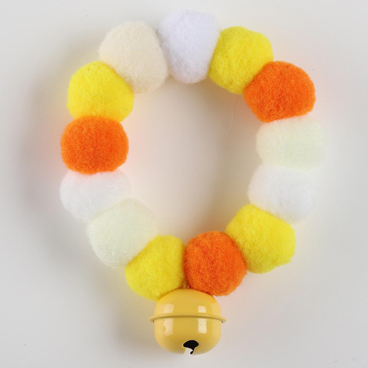 

Pet Dog Bow Tie Rainbow Flower Hair Ball Necklace Cat Collar Pet Cat Bowties Neckties Dog Grooming Accessories one size жёлтый