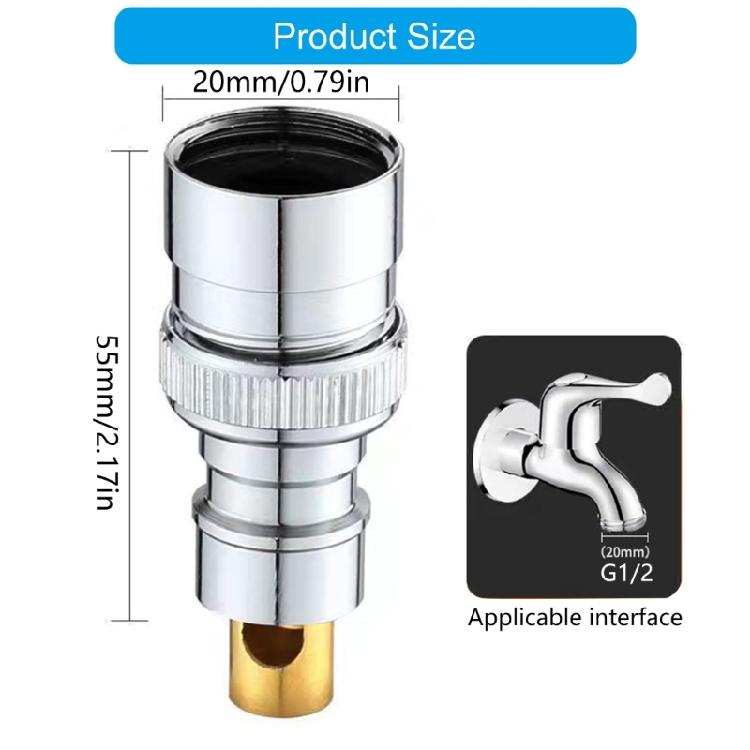 Corrosion Resistant Brass Water Adapters with Auto Shuts Off Automatic Water Flows Stoppers Suitable for Washing Machine