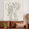 Tapestry Svbright Abstract Woman Fabric Wall