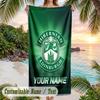 Beach Towel Hibernian FC Print Custom Name Text Soft Towel for Swimming Pool