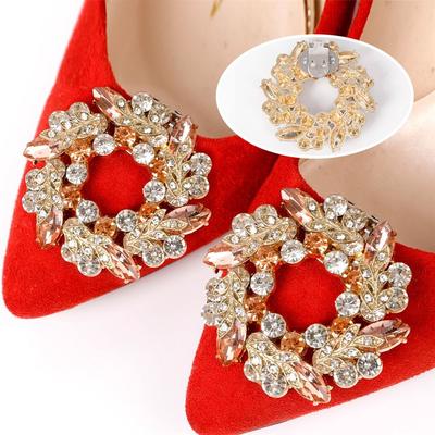 2 Stück Damen Braut Strasssteine Kristall Charms Schmuck Schuhclip Charm Schnalle Schuhe Dekorationen