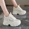 Comemore White Breathable Chunky Sneakers Woman Spring Thick Platform Casual Sneakers Women Non Slip Lace Up Sports Shoes Female