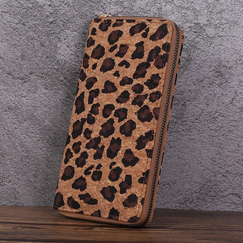 Minimalist Retro Wallet With Leopard Print, Multifunctional And Multi Card Holder, Fashionable Hand-held Bag