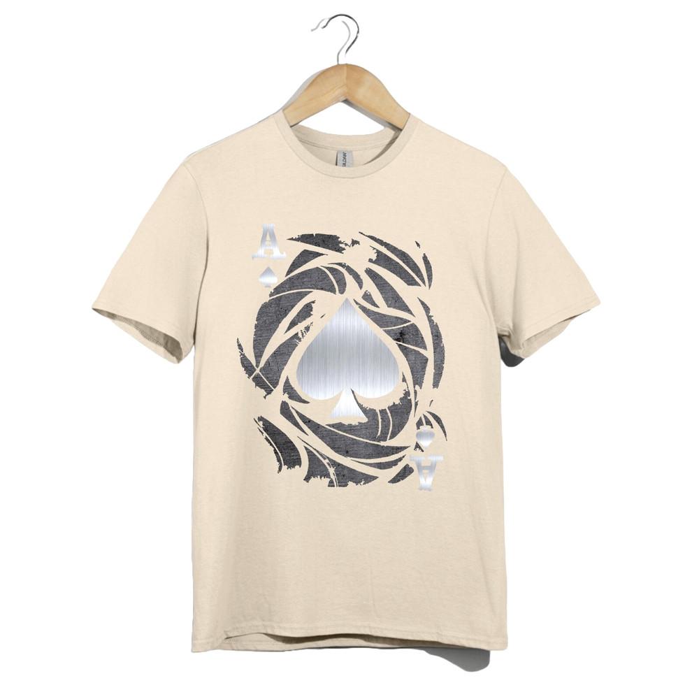 

Ace of Spades T-Shirt | Gothic Metal Card Design | Poker Casino Tee Gift Idea L