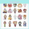 80 Cute Labubu Cartoon Stickers For Scrapbooking And Decorative Journals