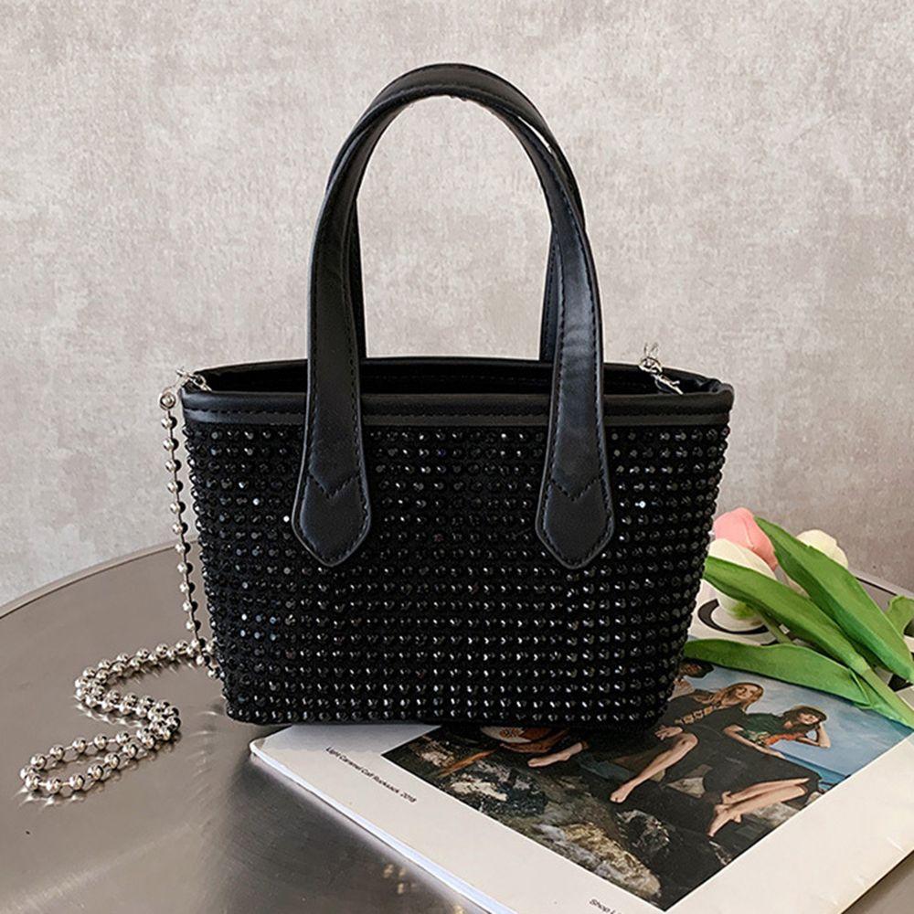 Genți de mână de designer de lux pentru femei, geantă cu lanț, geantă de umăr, geantă de mesager, vară 2022, genți crossbody cu incrustație de diamante din piele PU