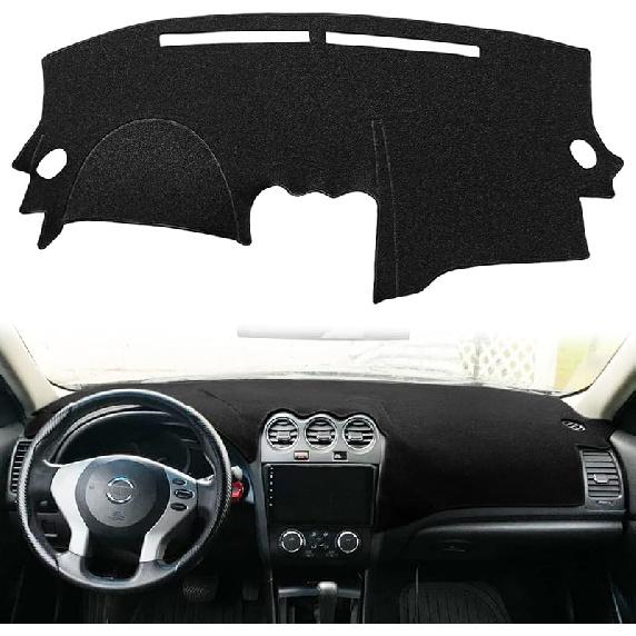 Yiz Dash Cover Mat  Fit For Nissan Altima 2002-2004 Dashboard Pad Cap Carpet (Black) J194