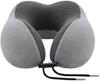 Travel Neck Pillow for Plane,U-Shaped Memory Foam Pillow,Portable& Comfortable for Flight Headrest Sleep,Light Grey