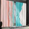 2pcs Ocean and Beach Curtains for   Hawaii Vacation Style Drapes for S and S Rooms Decorative Curtains