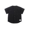 Flight Heritage Solid Color Loose Single-Breasted Short Sleeve Baseball Jacket Men Tops Black FN4602-045