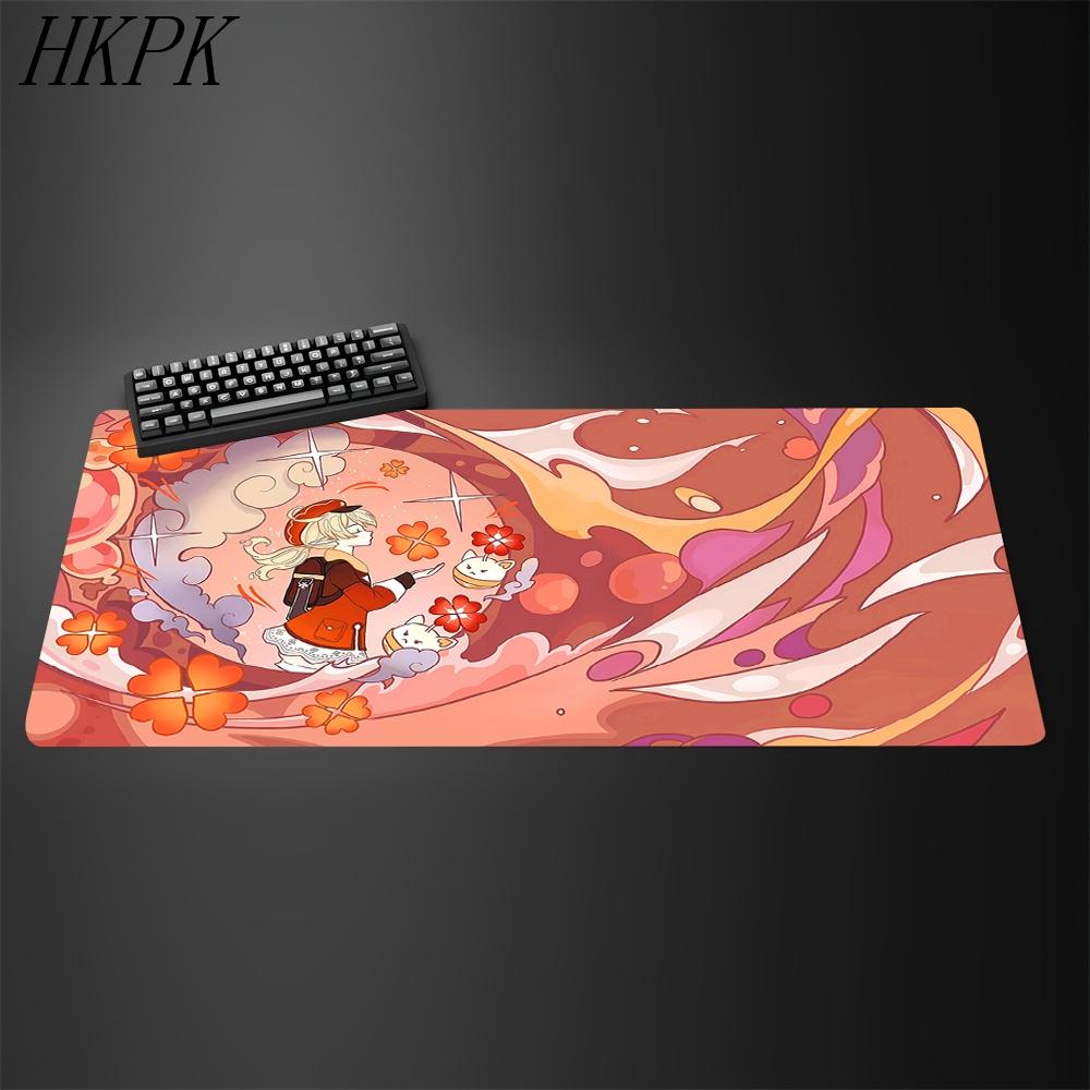 Anime Game Furina HuTao YaeMiko Raiden Keqing XXL Genshin Impact Large Mousepad Rubber Mouse Pad Keyboard Desk Nonslip Mat Xxl
