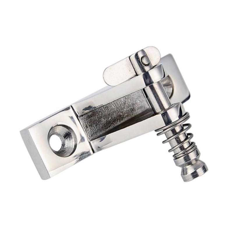 Gerade Deckscharnierhalterung aus Edelstahl mit Schnellverschlussstift. Einfache Installation, geeignet für Bimini-Top oder Vordach