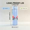 1PC Gradient Butterfly Wing Art 750ml Color Plastic Sports Water Bottle Leakproof Flip Straw Lid Suitable for Sports Office Home Use
