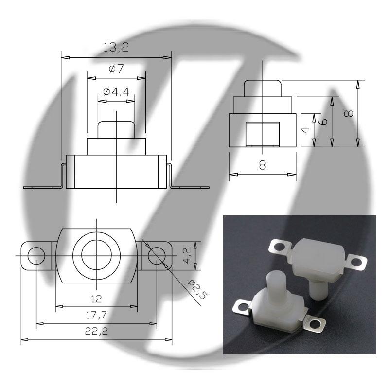 12x12 LED Flashlight Desk Lamp with Self-Locking Power Switch