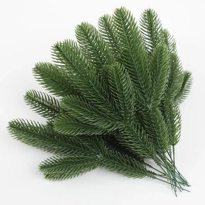 12Pcs Christmas Artificial Branches Fake Plant Pine Needles Wreath Vine Rattan for Xmas Tree Decoration Gift Box Wedding Flowers