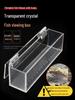 Compact Transparent Fish Viewing Box with Scale for Small Items, Catch, and Bitterling.