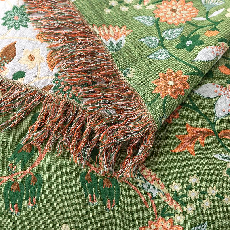 Green blanket, The Wizard of Oz, Sofa Blanket, Double Sided Blanket, Pure Cotton