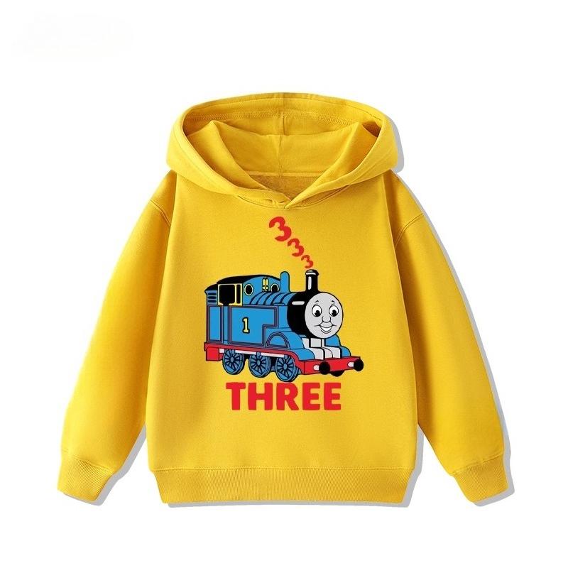 

Мультяшні дитячі худі «Томас Маленький Паровозик» для хлопчиків і дівчаток, нові теплі, зручні та м які худі для осені та зими 110