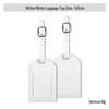 Thickened PU Leather Luggage Tag with Signature Card and Anti-Lost Features