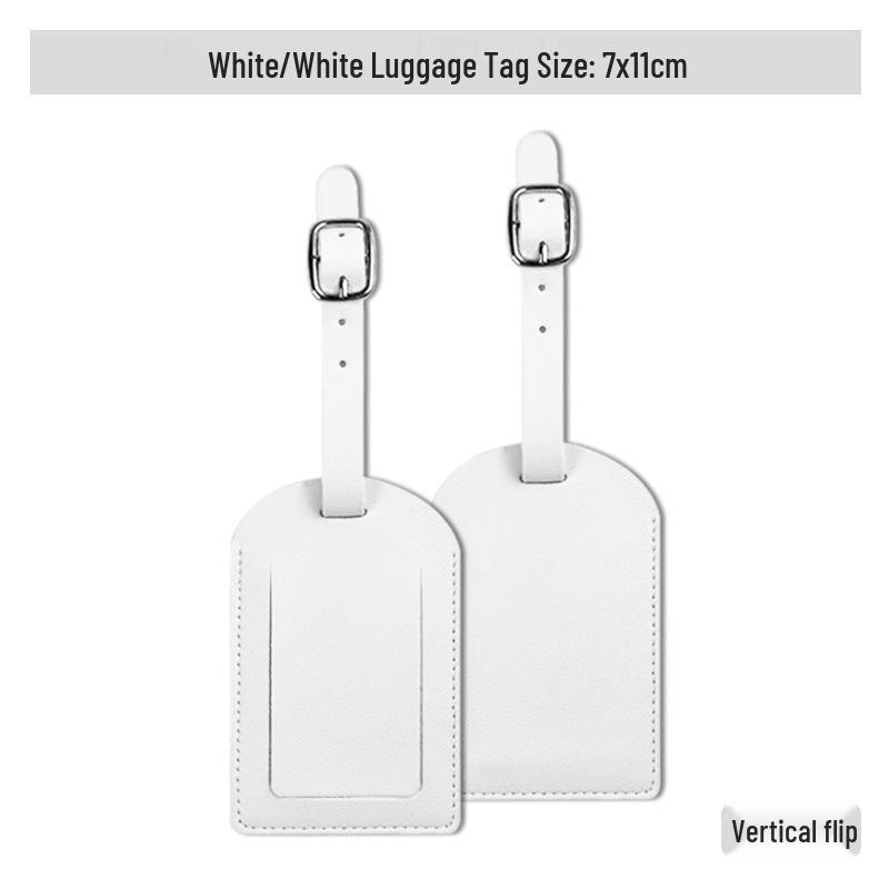 Thickened PU Leather Luggage Tag with Signature Card and Anti-Lost Features