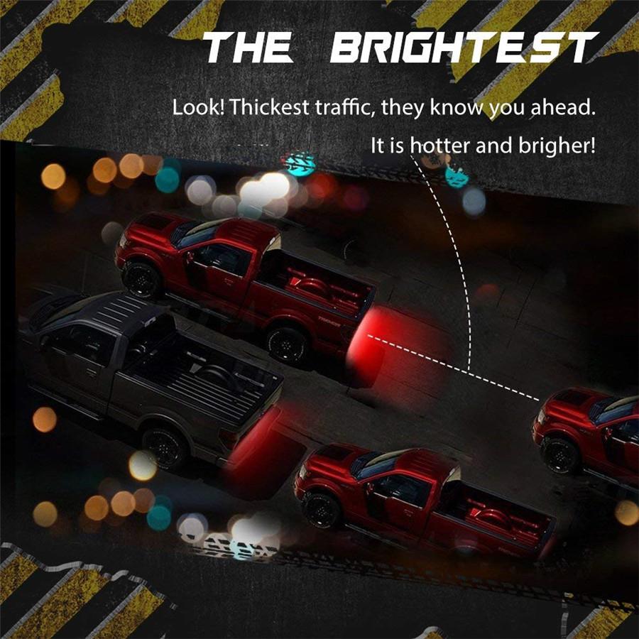 49" Triple Row Led Tailgate Light Bar Turn Signal / Brake / Drl / Reverse Lamp