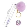Gold Buckle Pompom Eyelash & Eyebrow Brush with Crystal Rod and Rabbit Ear Comb