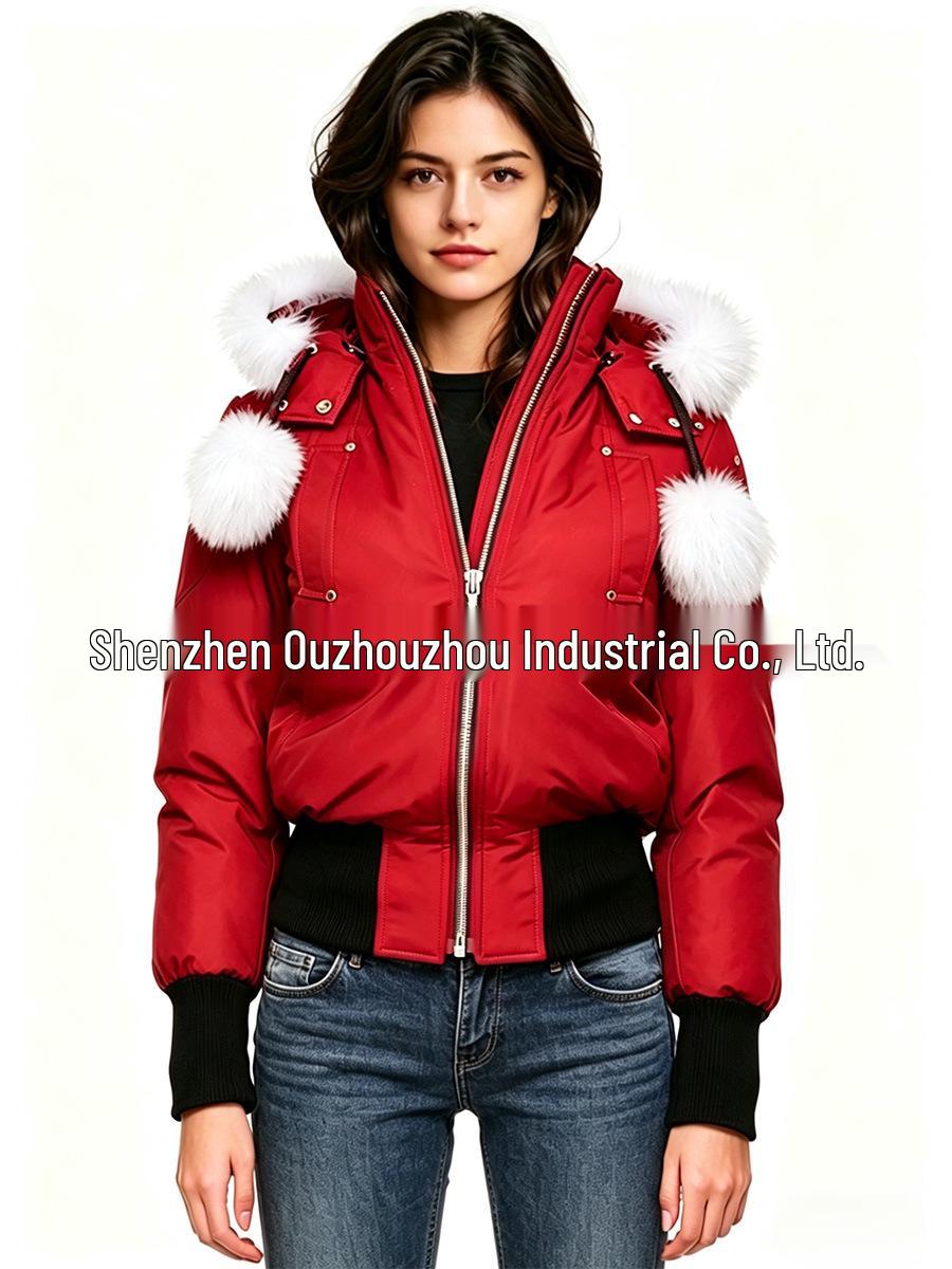 Palm Moose Women`s Canadian-Style Fur-Collar Down