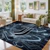Juventus FC Design Crystal Velvet Rug Soft Decorative Mat for Bedroom Entrance