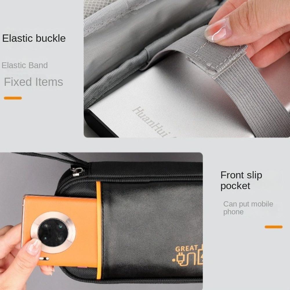 Multi-layer Data Cable Storage Bag Large Capacity Charging Treasure Box Electronics Organizer