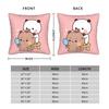 Cute Cartoon Bubu Dudu Pillowcase Polyester Cushion Cover Decor  Pillow Case Cover Bedroom Square 4040cm