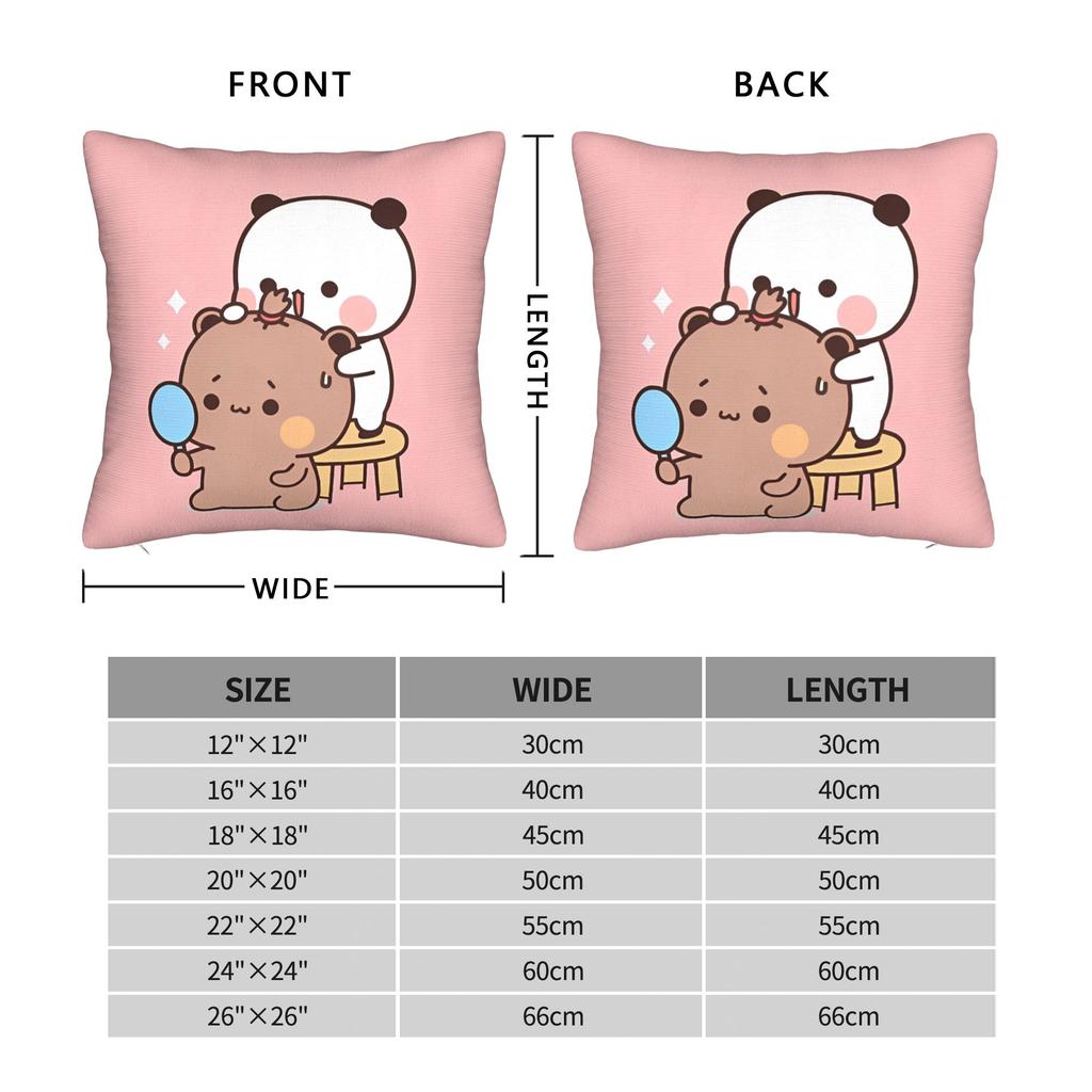 Cute Cartoon Bubu Dudu Pillowcase Polyester Cushion Cover Decor  Pillow Case Cover Bedroom Square 4040cm