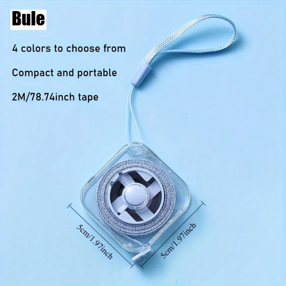 A Cute Soft Tape Measure Of 2 Meters/6 Feet, Featuring A Portable Retractable Locking Mechanism And Clear Centimeter/Inch Markings - Ideal For Sewing