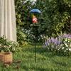 Solar-powered Bird Feeder With Ground Insert - Built-in Solar Light, Inserts Into The Ground, Suitable For Lawns, Patios And Yard Decorations.
