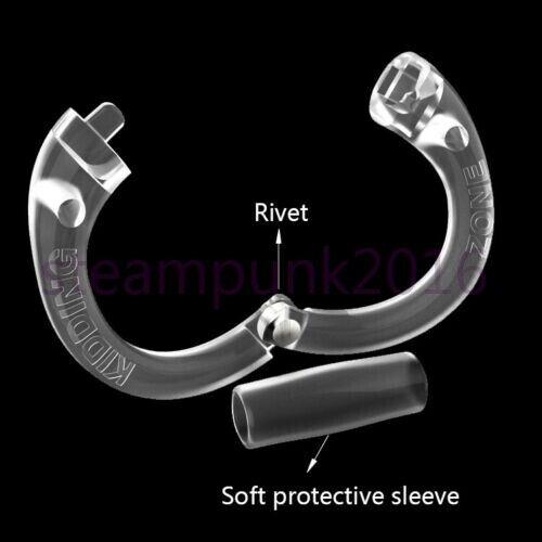 Manyjoy Plastic Chastity Bird Cage Male Locking Chastity Belt Device with 4 Penis Rings Restraint Penis Lock Sex Toy for Men Gay