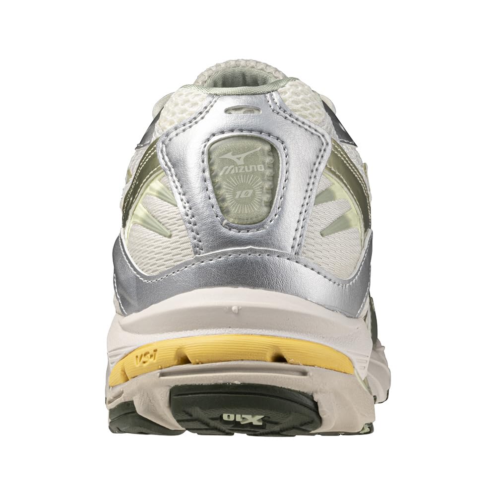 Mizuno Tenisky Wave Rider 10 x Světle zelená x 2E, Off-White Stříbrná, 30,0 cm,