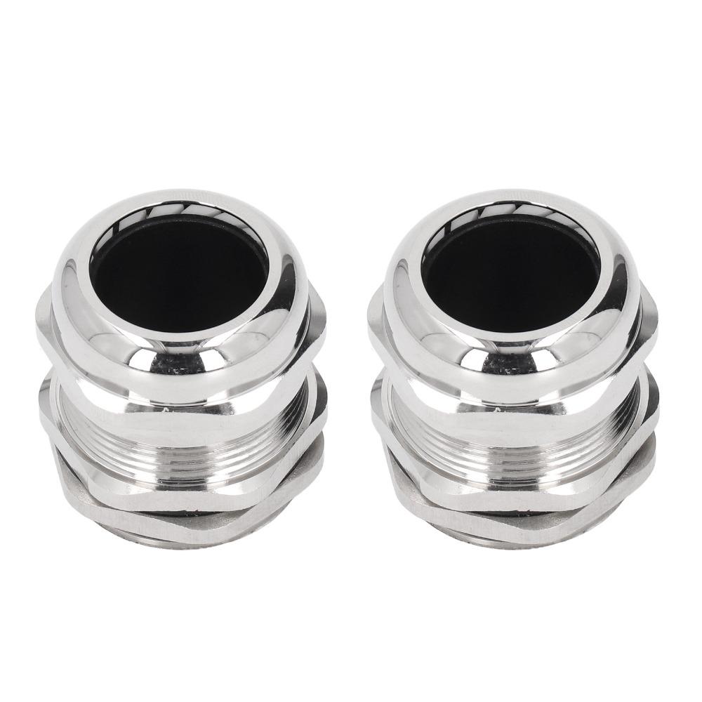 2PCS M32 Cable Gland Adjustable Design with Gaskets Waterproof Cable Gland Waterproof Cord Grip Connectors Cable Box Enclosure