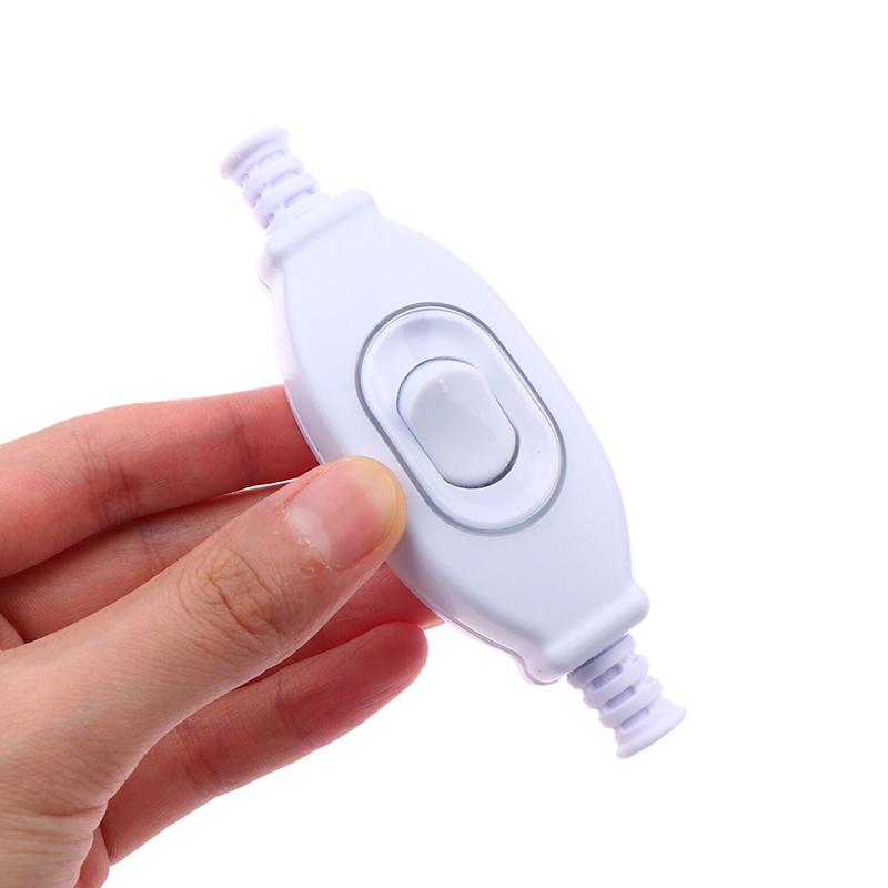 1 Pcs Waterproof In Line Switch Cord Switch Round Wire Silver Contact Double Cut Switch Dust Switch 3A 250V