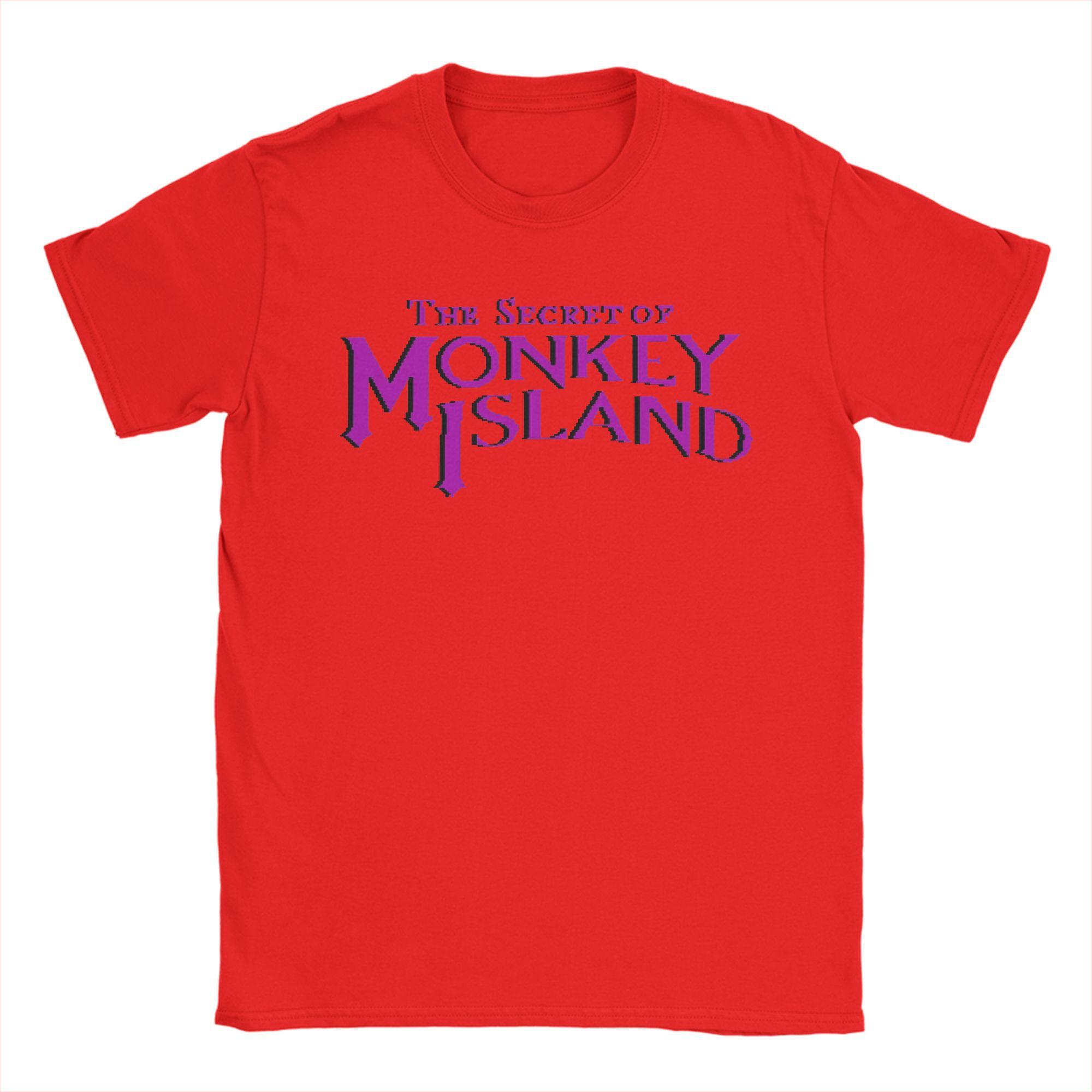 Monkey Island Секрет Острова Обезьян Оригинальная Графическая Печать Логотипа Футболка для Мужчин Женщин Хлопок Футболка Одежда S