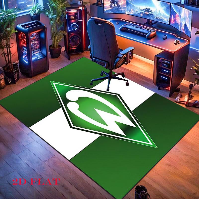 Poster Werder Bremen Tappeto per Soggiorno Camera da Letto Casa Decorazione Divano, Tappetino Antiscivolo per Giochi Bambini