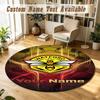 Round Rug Custom NameWatford FC Pattern Non Slip Carpet Home Floor Decor