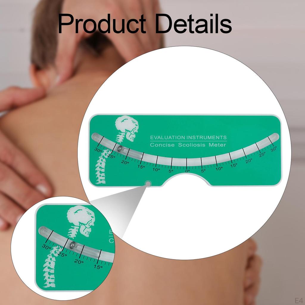 Scoliometer Medical Evaluation Versatile Measur Spinal Alignment Easy to Use