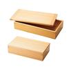 Yamako Cedar Rectangular Food Box, Large (Lid Only), 25x13.3xH0.9cm, 38107