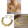 Retro Art Deco Alloy Pendant Necklace With Crescent Shape For Ladies