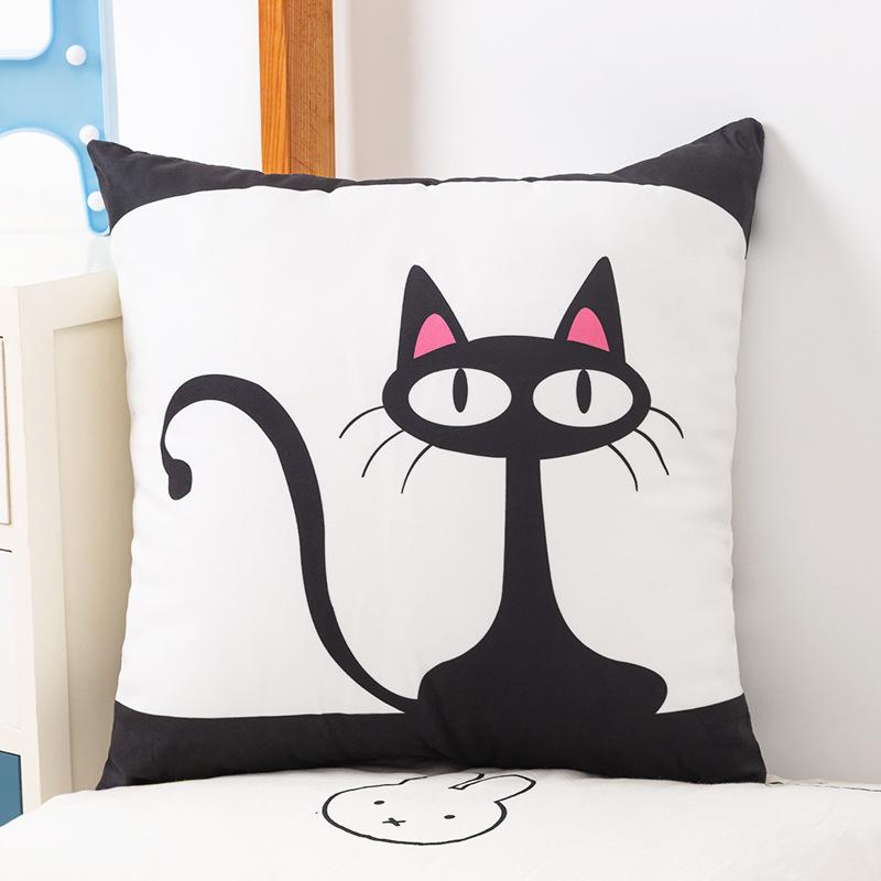 Cartoon Animation Patterns Throw Pillow Cover With Short Plush Print For Living Room Sofa Decoration Cushion Cover Pillow Covers