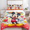 3Pcs Colorful Mickey Celebration Bedding Sets For All Sizes New 3D Printed Bed Cover Comforter Duvet Cover Pillowcase Bedroom Decoration