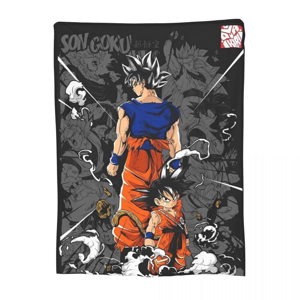 Summer New Dragon Ball 80'S Hero Flannel Comfortable And Soft Throw Blanket Blanket For Home Outdoor Soft Plush Thin Quilt