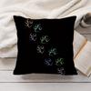 Dog Footprint Paw Cute Cushion Cover Short Plush Double-Sided Printing Home Machine Washable In Warm Winter Pillow Cover