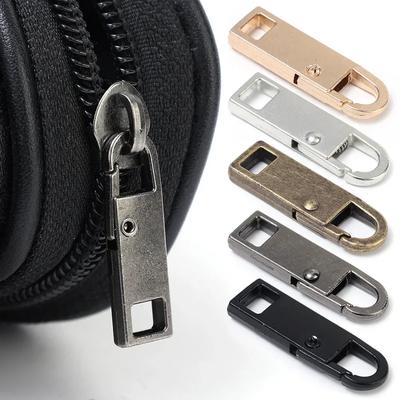 5/10PCS Metal Zipper Slider Puller Detachable Instant Repair Kit DIY Sewing Replacement Clothing Luggage Purses  Zipper