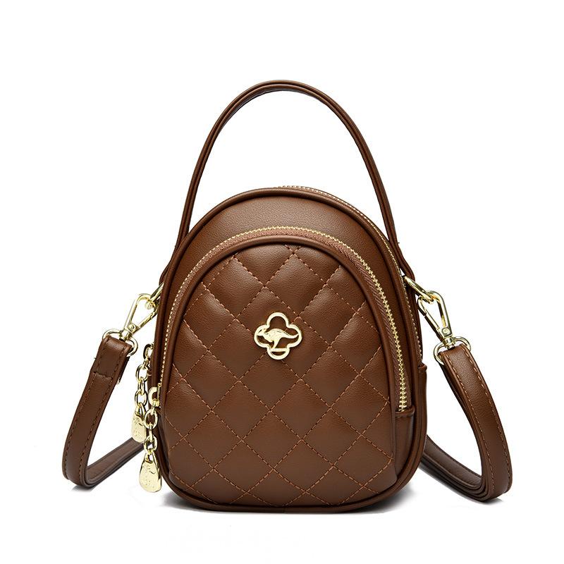 

Крута та Стильна Елегантна та Модна Жіноча Сумка Кросбоді Одноплечова Сумка темно-коричневого кольору